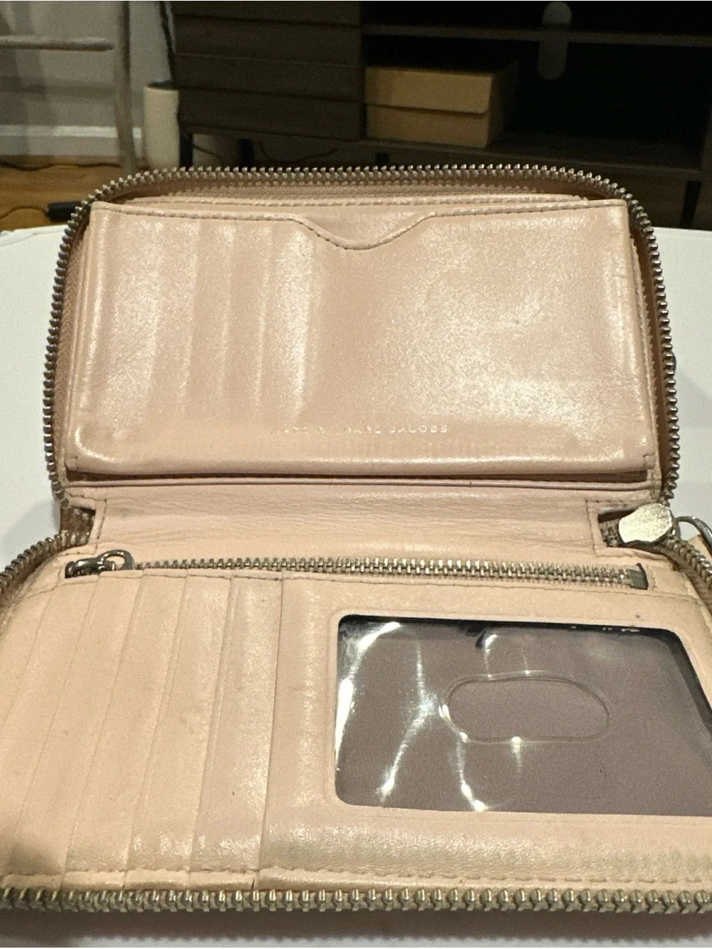 Marc By Marc Jacobs Pale Blush Leather Wristlet